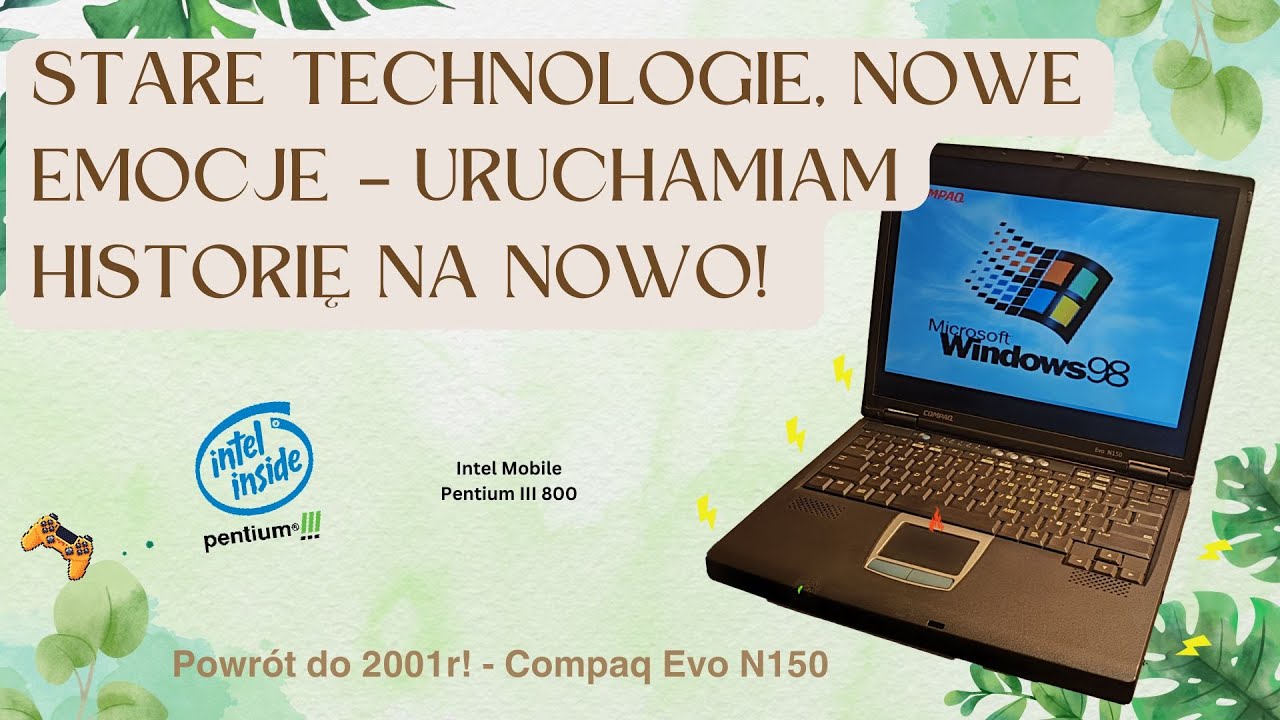 Uruchamiam laptopa z 2001 roku! Czy Compaq Evo N150 jeszcze działa?