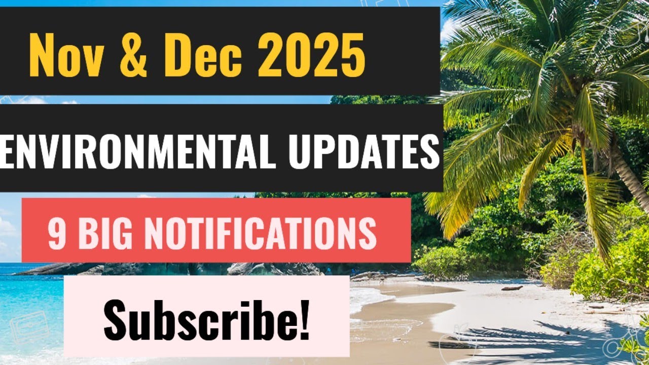 Big Environment Updates | 9 Key MoEF&CC & CPCB Notifications Explained (Nov&ndash;Dec 2025)