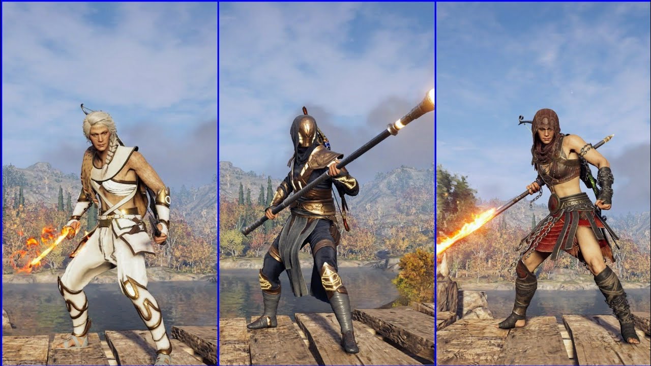 AC Odyssey Боёвка (Меч, Посох, Копьё)без способностей.