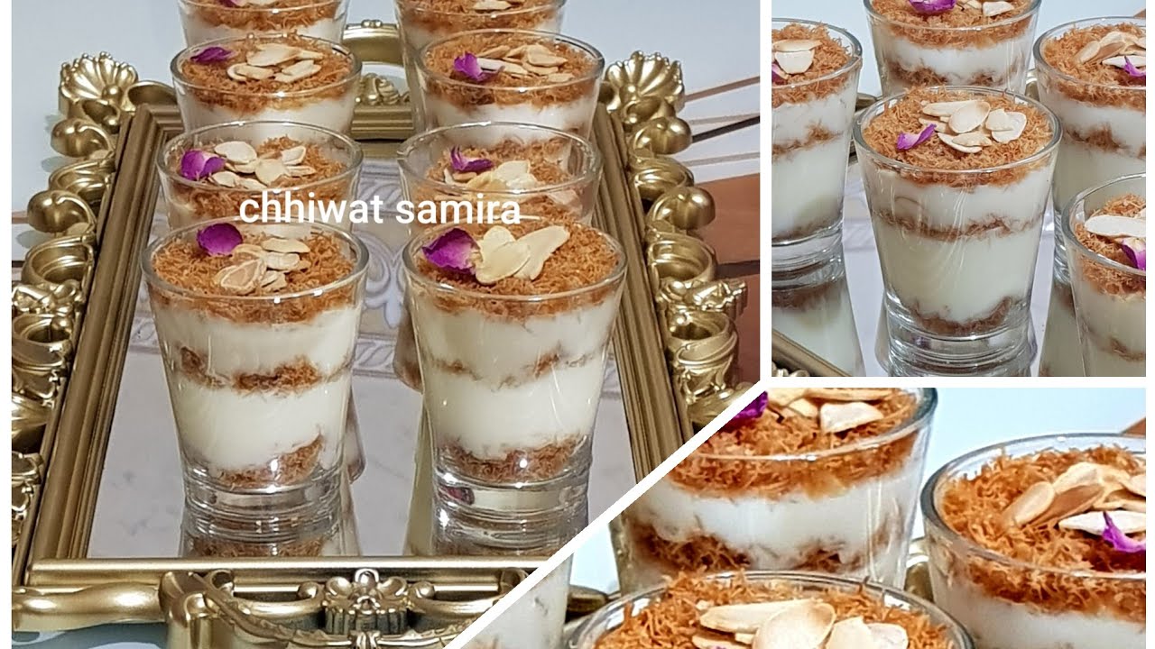 #تحلية_بالكنافة_كراميليزي#بالكريمة#خفيفة_بالشوكولا_البيضاء#كتجي_رائعة#ولذيذة
