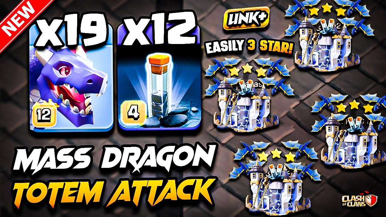 TH18 DRAGON Attack With TOTEM | Best TH18 Attack Strategy With Dragon 2026 | Town Hall 18 DRAGON COC