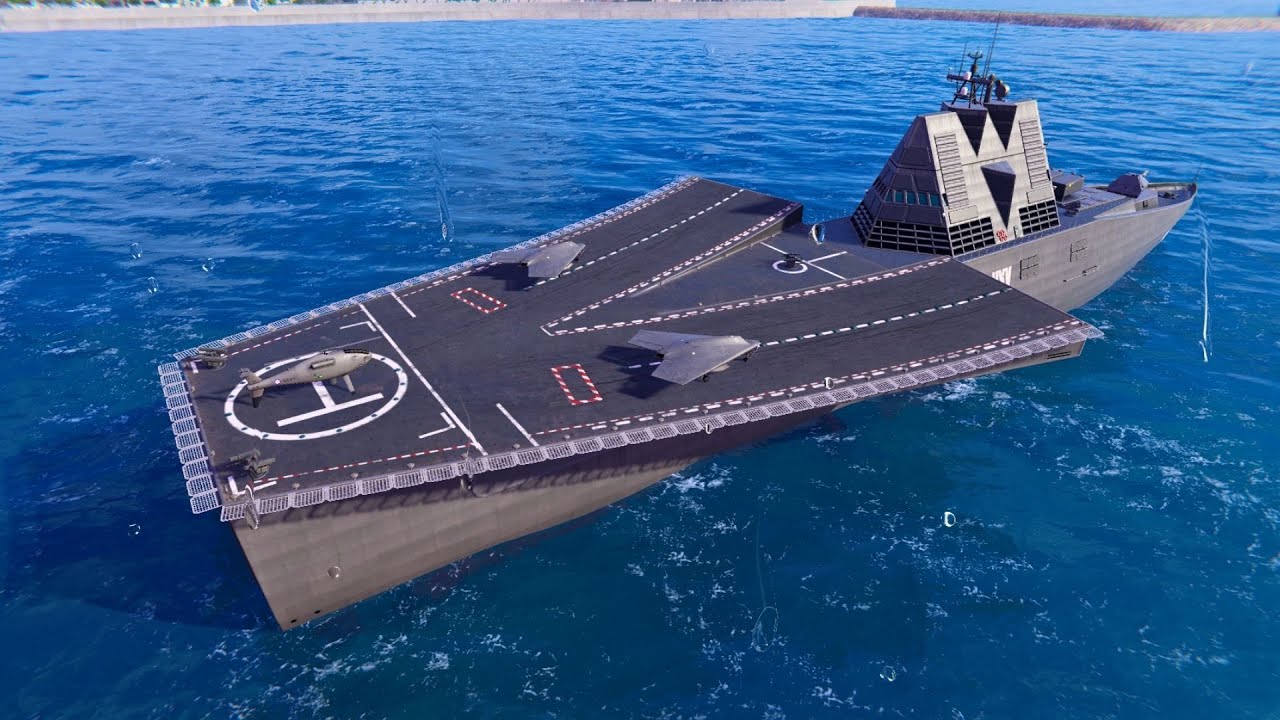 HMS UXV Combatant - Most Annoying Destroyer Ship.. Shooting from behind the island - Modern Warships