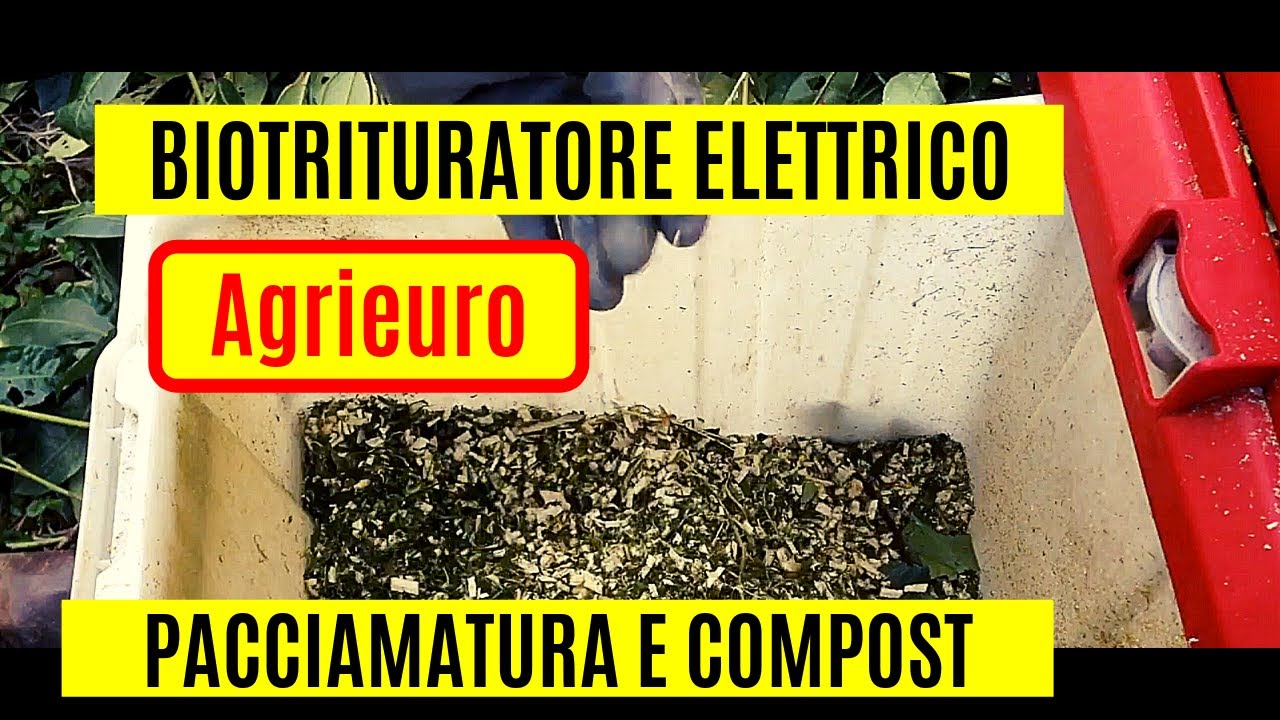 Pacciamatura con biotrituratore elettrico ESB 2500 agrieuro