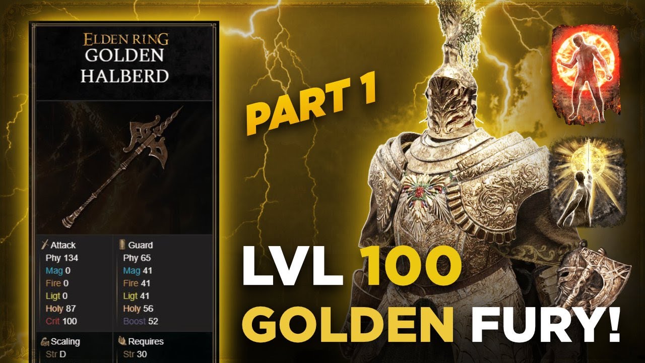 01 / Golden Halberd Build Progression &ndash; From Level 50 to 100 | Elden Ring END GAME Build Guide