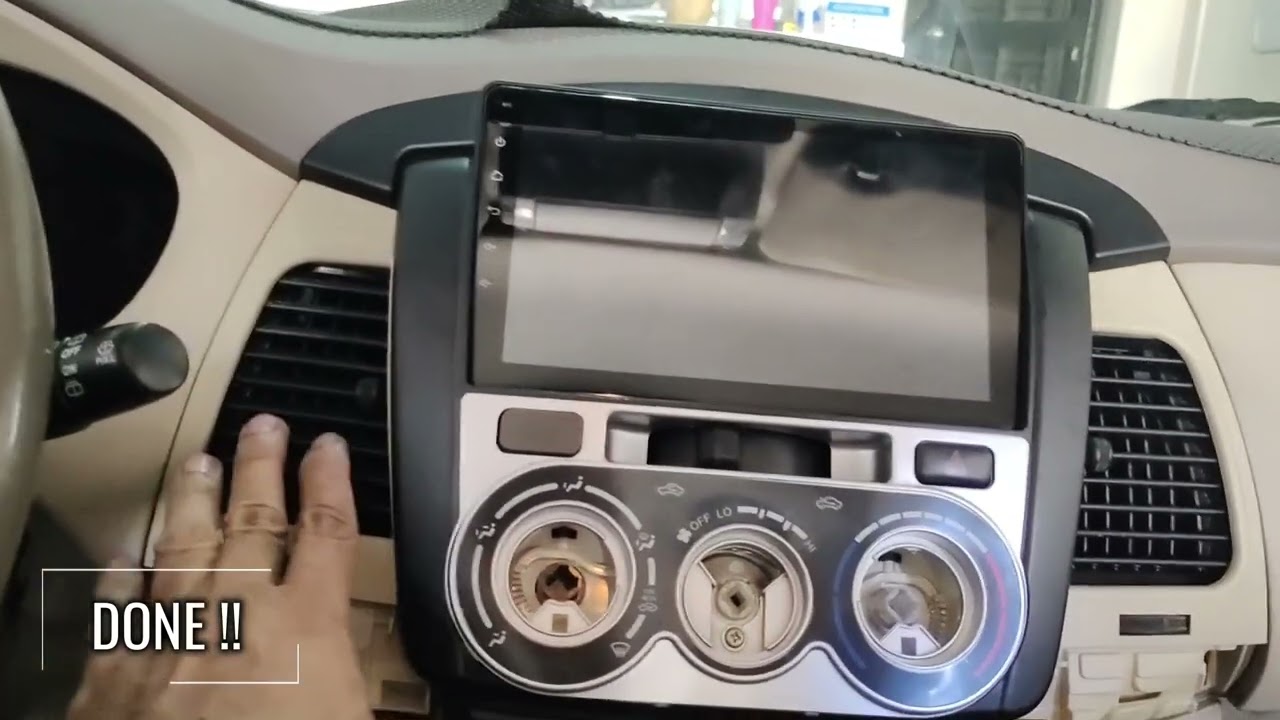 Installed Android Head Unit for Toyota Innova 2009