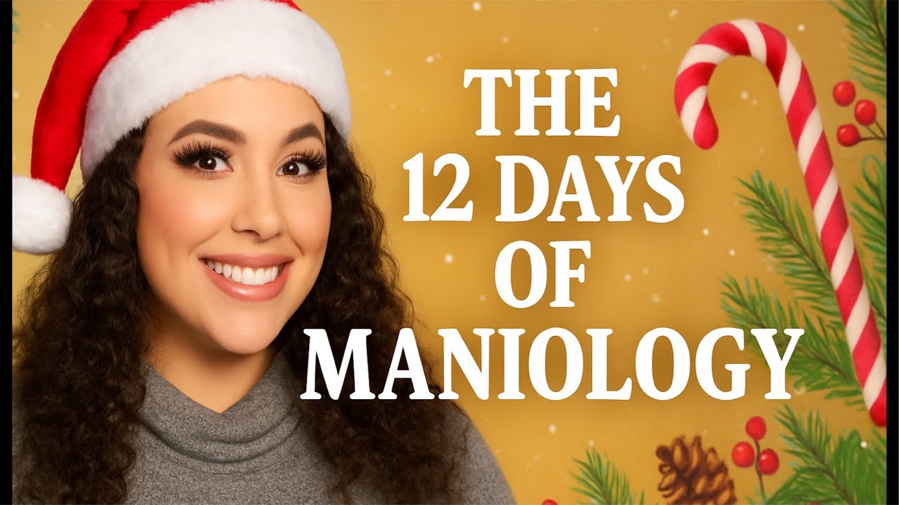 12 Days of Maniology 🎄Day 1 - Peppermint Swirls #shorts #live #shorts