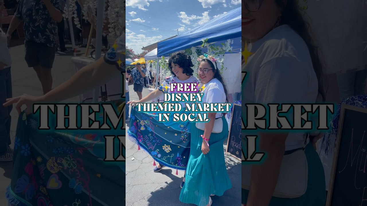 FREE Disney Themed Market🐭🎡✨#disneymerch #disney  #disneyland