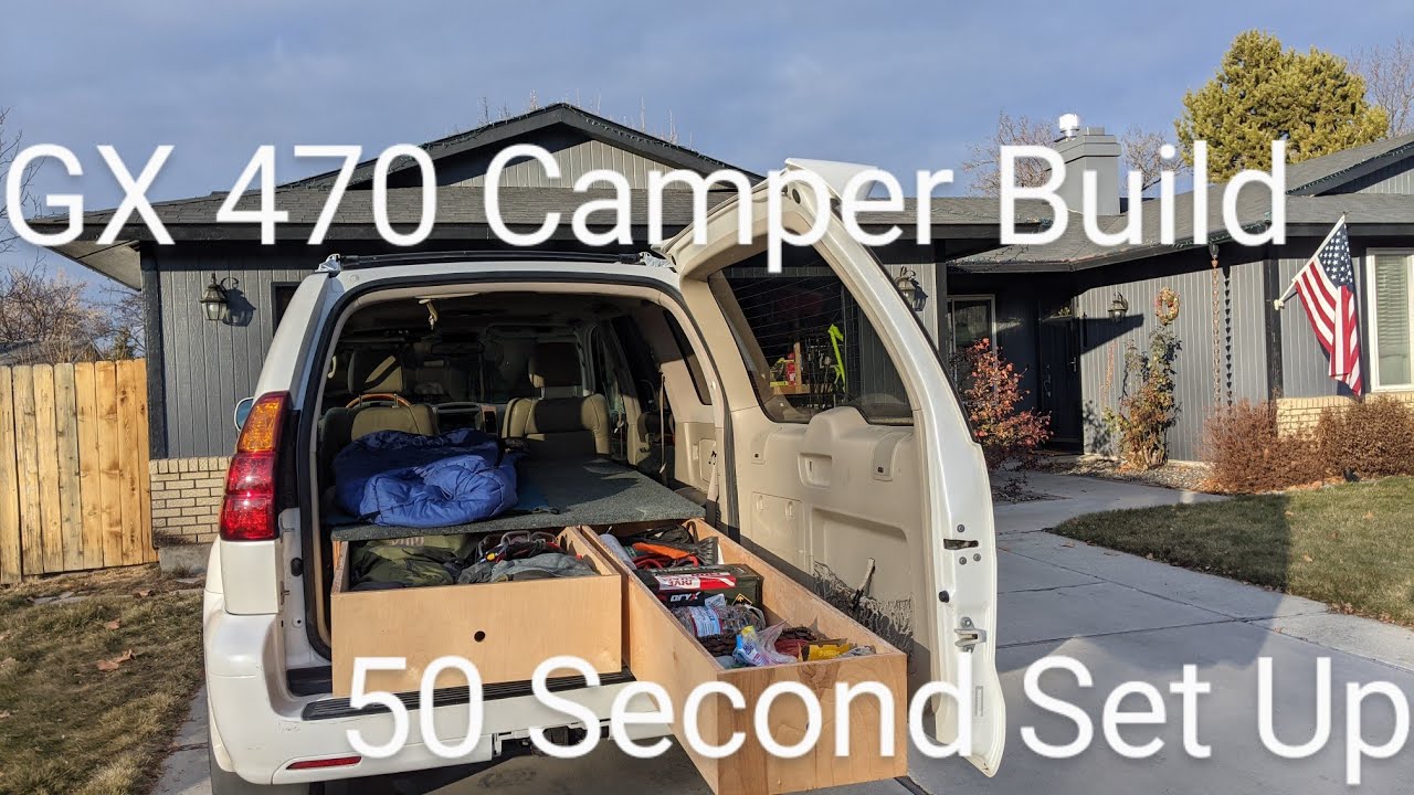 Lexus GX 470 Sleeping Platform: 50 Second Set Up!
