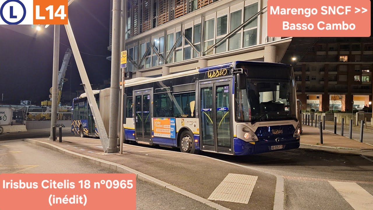 Tisséo — Ligne L14 de Marengo SNCF à Basso Cambo — Irisbus Citelis 18 n°0965 (inédit)