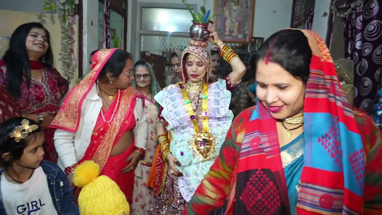 आज प्रियांश का कुआं पूजा हम सब ने 