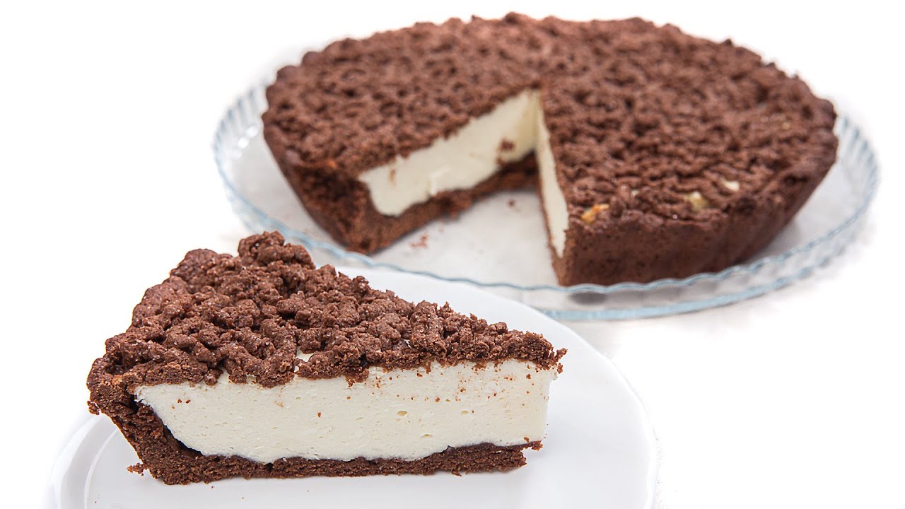 Chocolate Pie #recipe for a delicious and very simple chocolate pie with cottage cheese filling