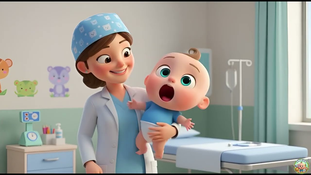 Baby & Friendly Nurse 👶👩‍⚕️ | Calm Doctor Visit Cartoon for Babies