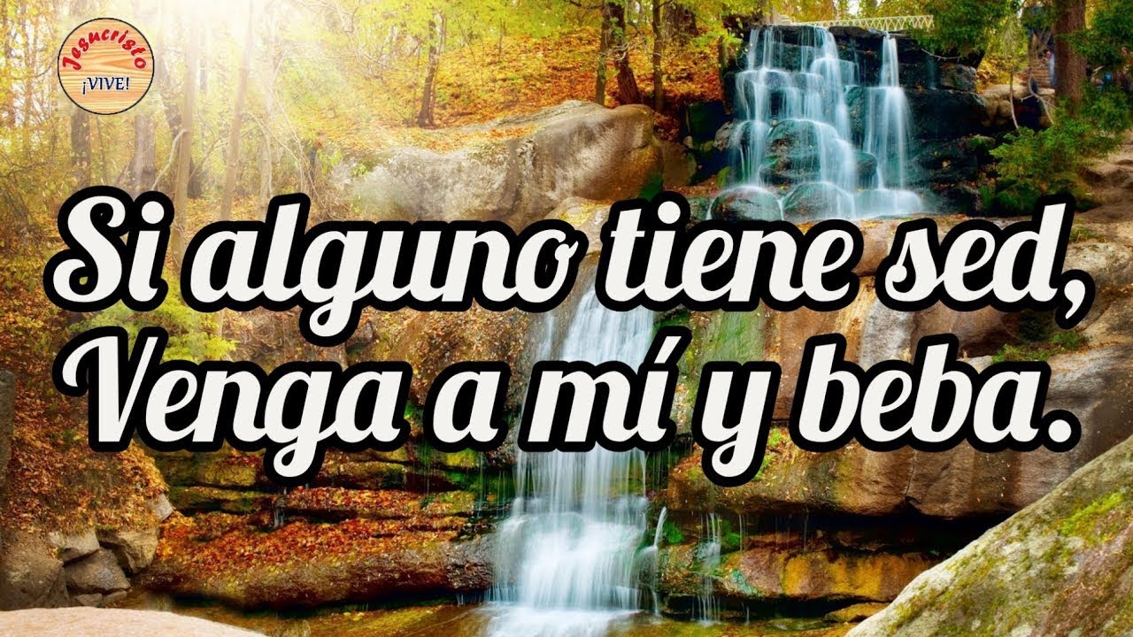 Si alguno tiene sed, venga a mí y beba.