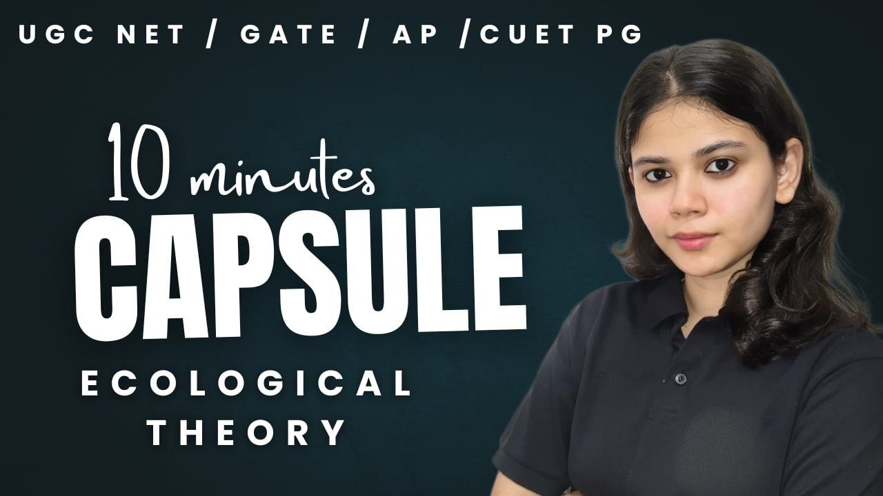 10 MINUTES CAPSULE | ECOLOGICAL THEORY  HARSHITA MAHARSHI | NET , GATE, ASSISTANT PROFESSOR,CUET PG