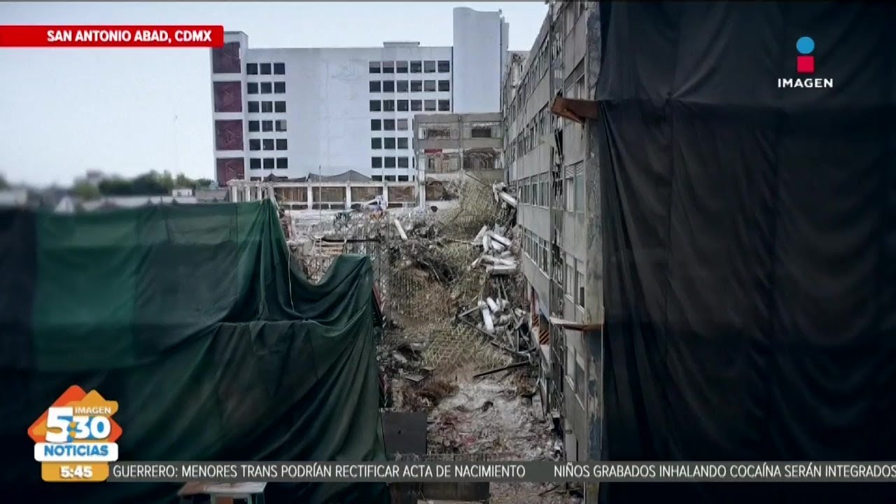 Imágenes del derrumbe de edificio en Calzada de San Antonio Abad | Imagen Noticias 5:30