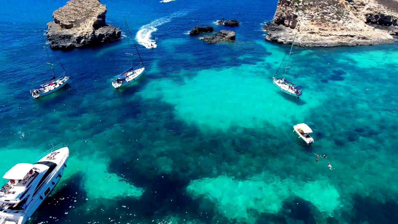4K Blue Lagoon Comino Malta DJI Phantom 4