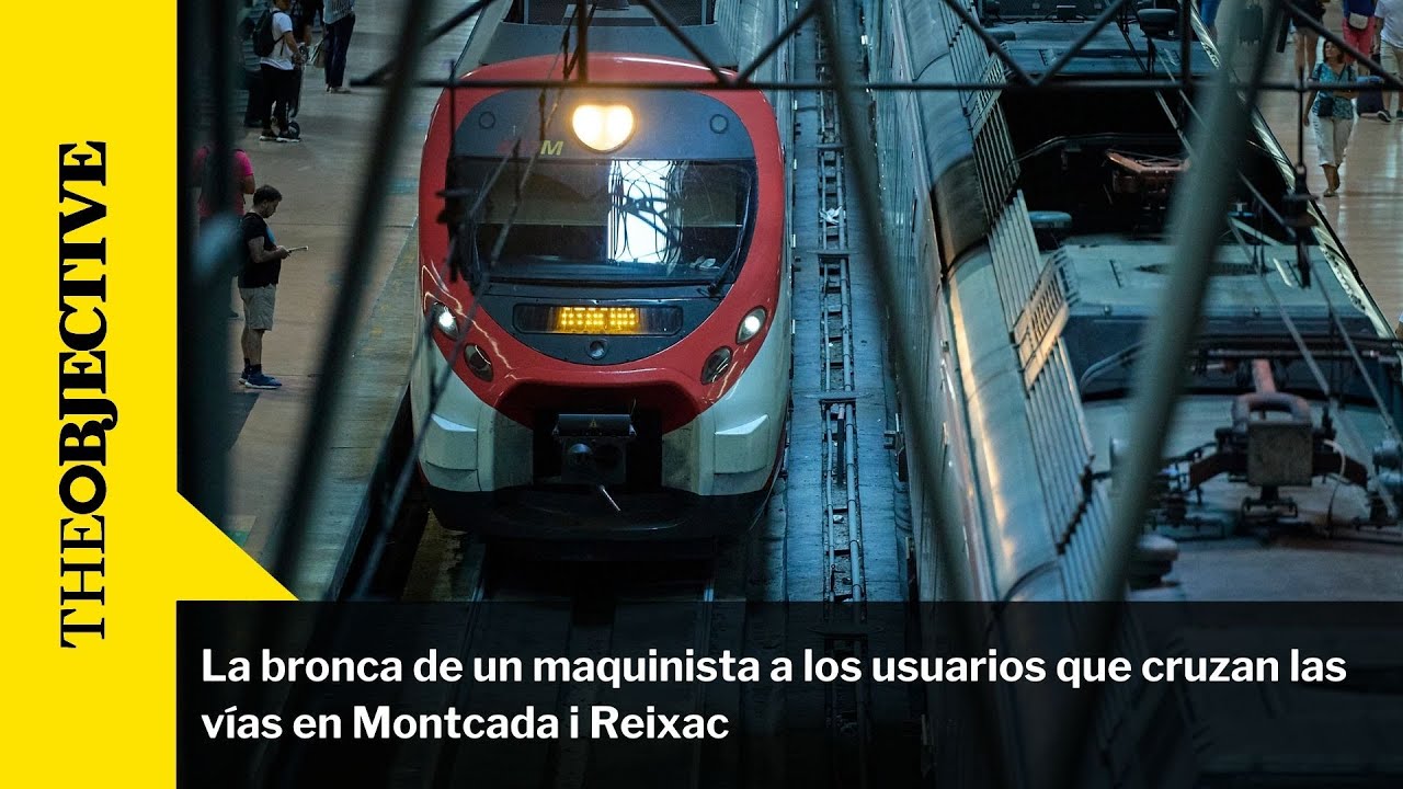 La bronca de un maquinista a los usuarios que cruzan las vías en Montcada i Reixac