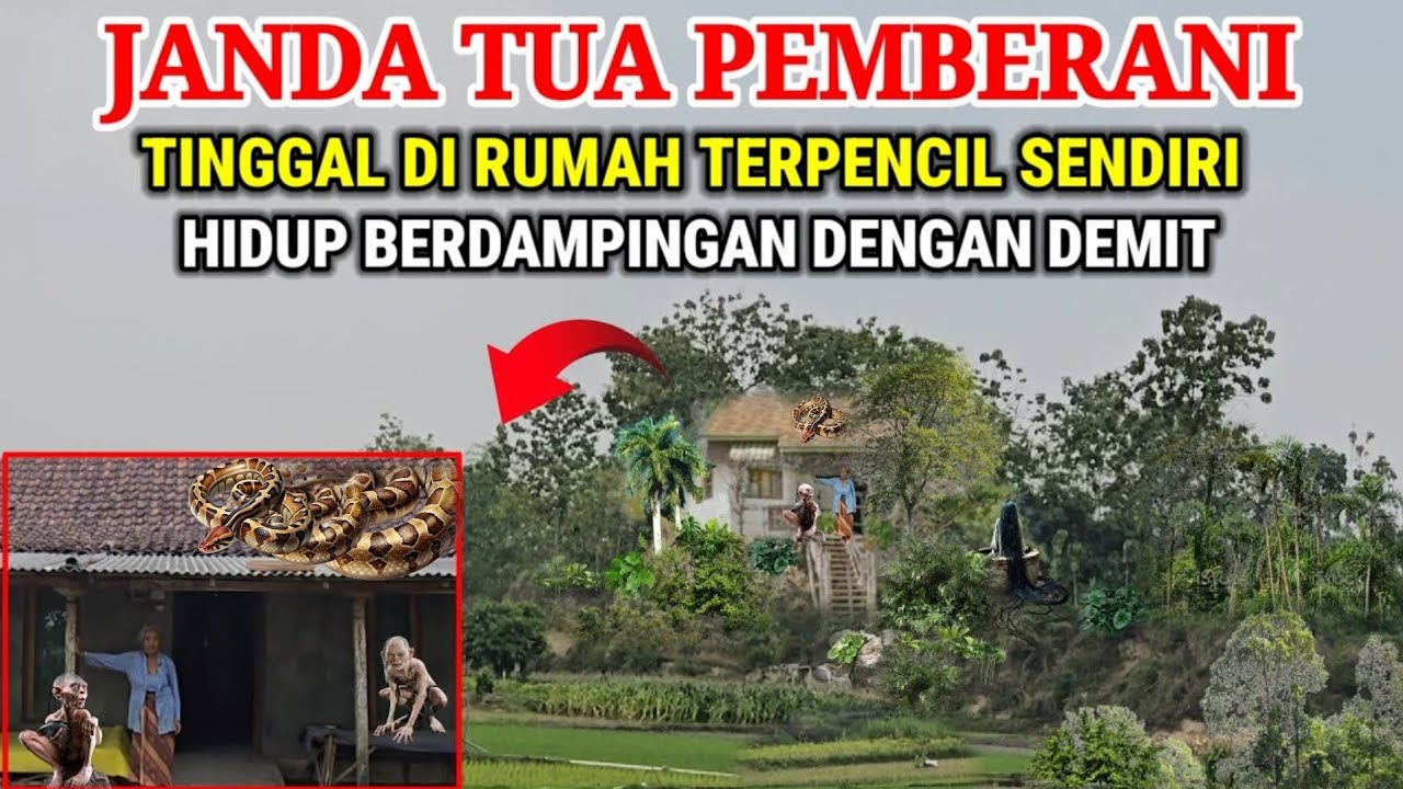 Ngeri !! Kisah Nyata Janda Tua Pemberani Tinggal Dirumah Terpencil Berteman Dengan Demit