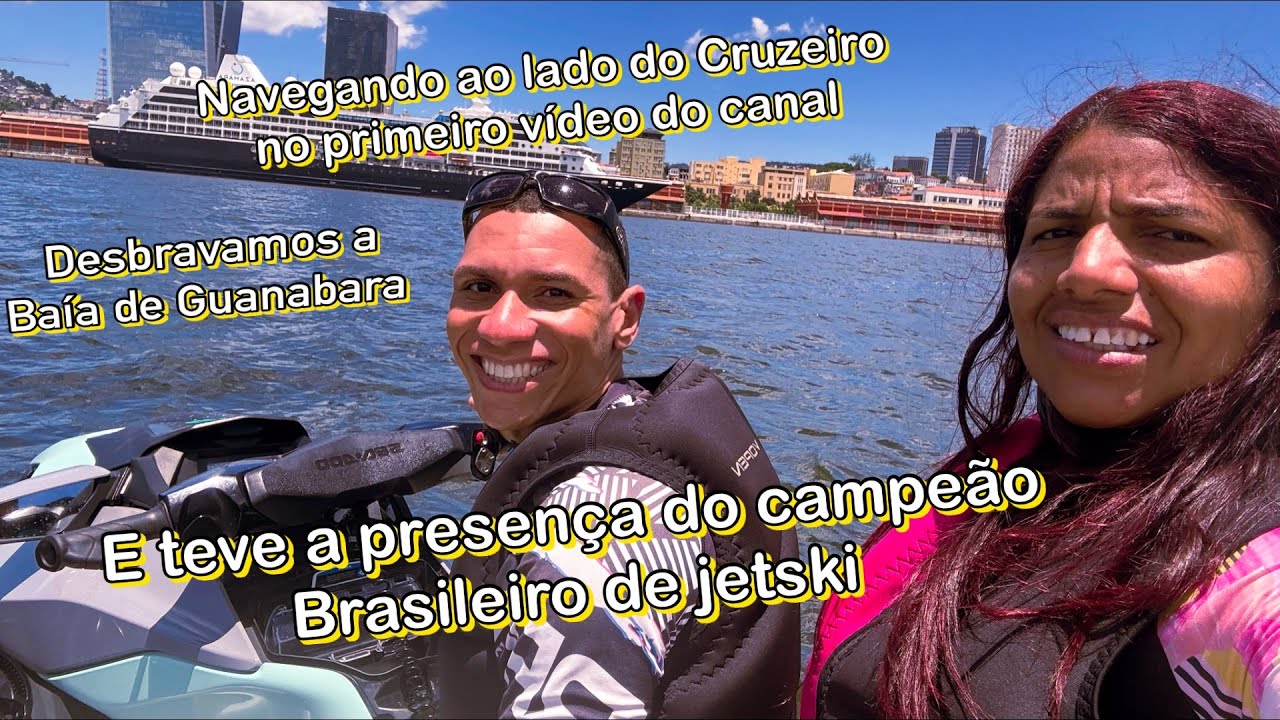 Navegando ao lado do Cruzeiro no primeiro vídeo do canal, com a presença do campeão de jetski…