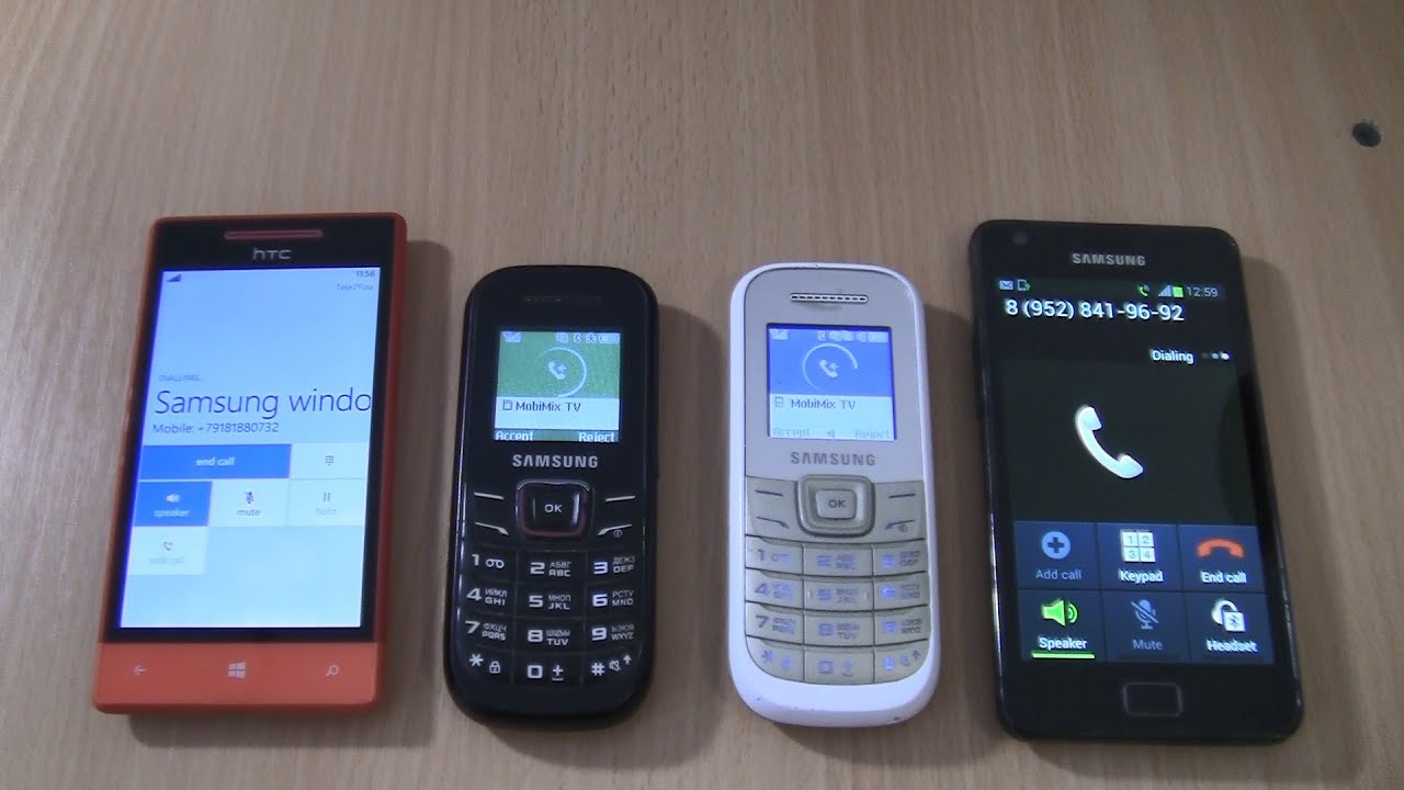 Samsung 1200M+1200R+S2 +HTC  Double Incoming  & Outgoing call at the Same Time