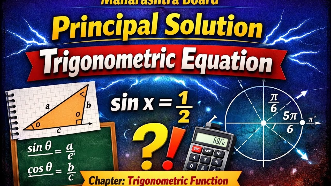 Principal Solution Of Trigonometric Equation #12class #MaharashtraStateBoard #Mathematics #Solution