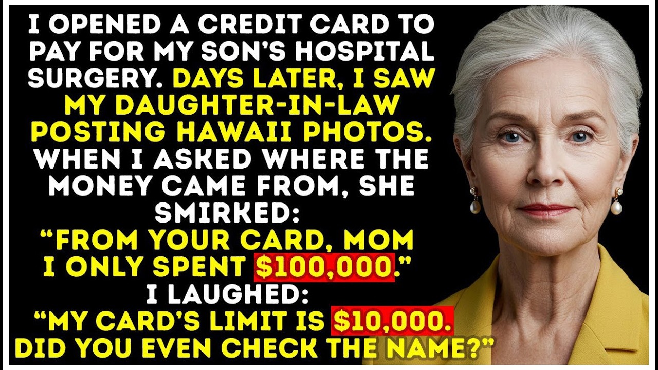I Opened A Credit Card For My Son’s Hospital Bills — Then A Photo Of My Daughter-in-Law Shocked Me