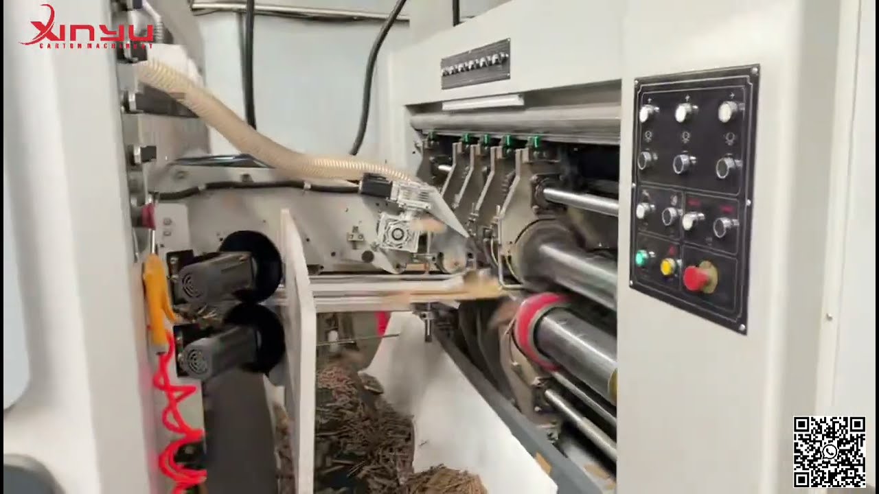 XY-SL-0618/0720 Mini box flexo printer slotter top load counter ejector inline folder gluer machine