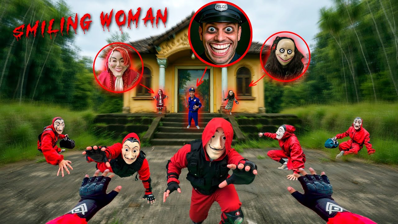 ESCAPE POLICEMAN SMILING & SERBIAN DANCING LADY REAL LIFE | Chase Pov Horror Film | LTT HORROR