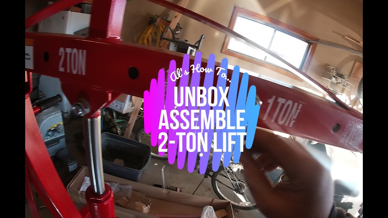 2 Ton Strongway Engine Lift from Northern Tool Unbox and Assemble