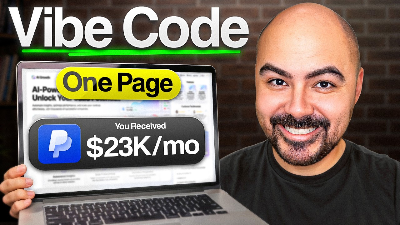 How to Vibe Code a One Page Website Making $23,700/mo