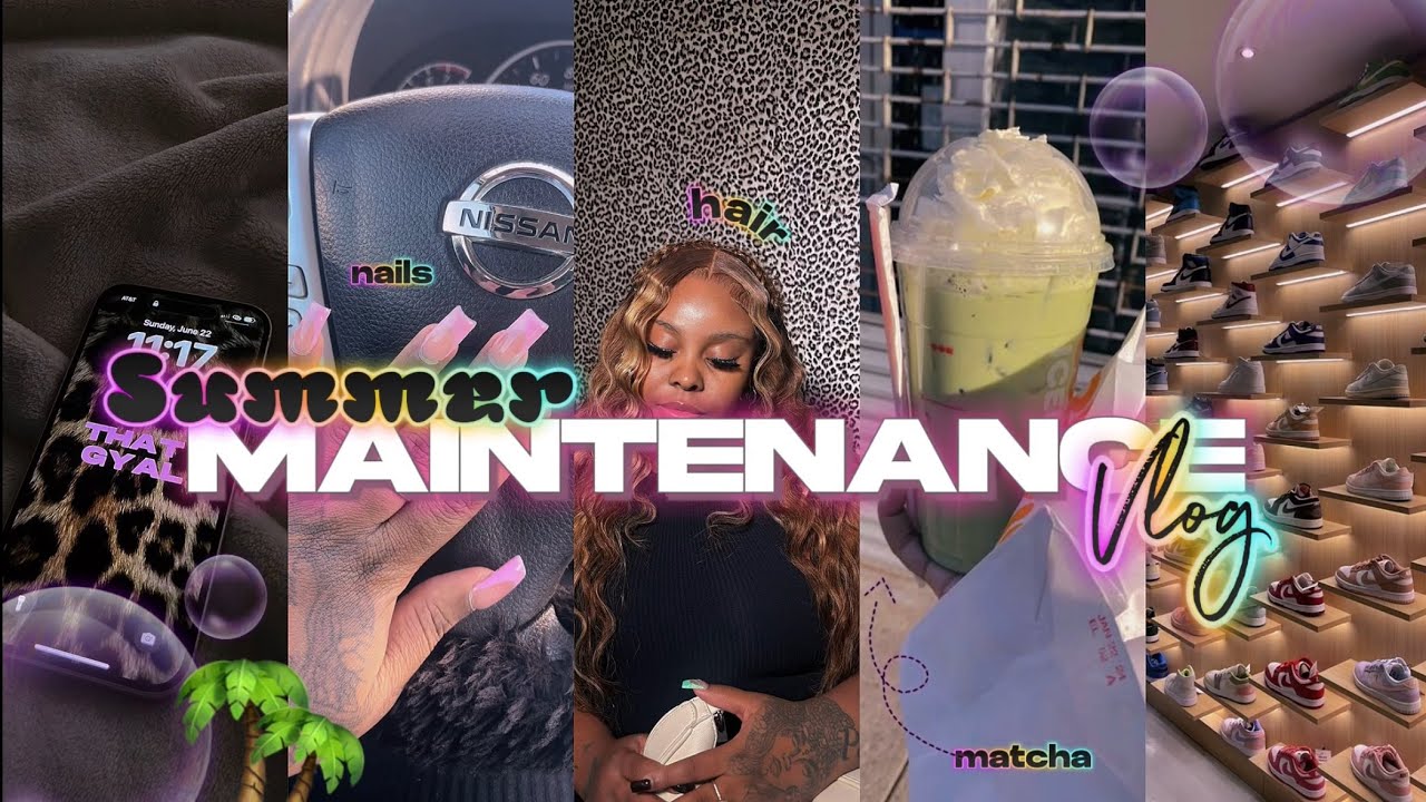 SUMMER MAINTENANCE VLOG🌴☀️💕| hair appointment + nails + hygiene shopping & more | SUMMER DIARIES 02🌴