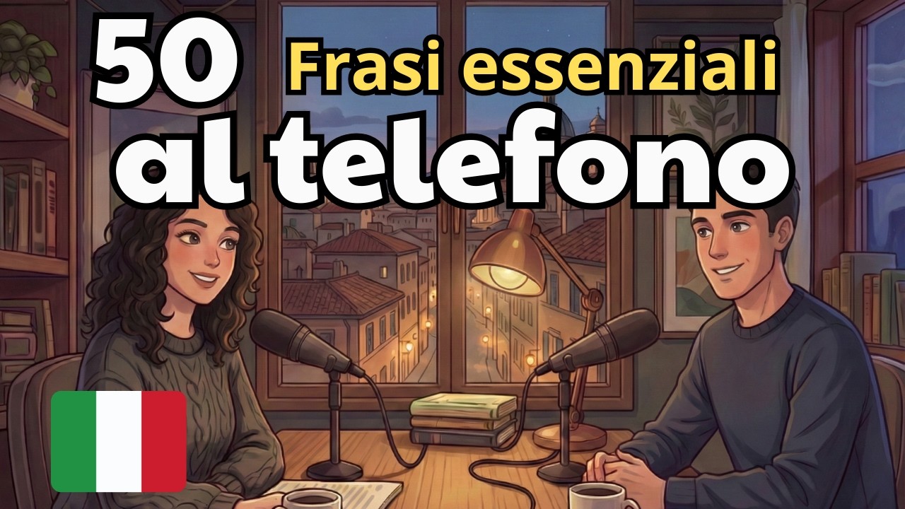 50 Essential Phrases & How to Talk on the Phone in Italian | Italian Conversation Practice