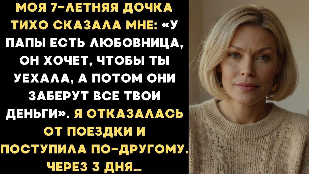 Моя дочка тихо сказала мне  Мамуля, у папы ест
