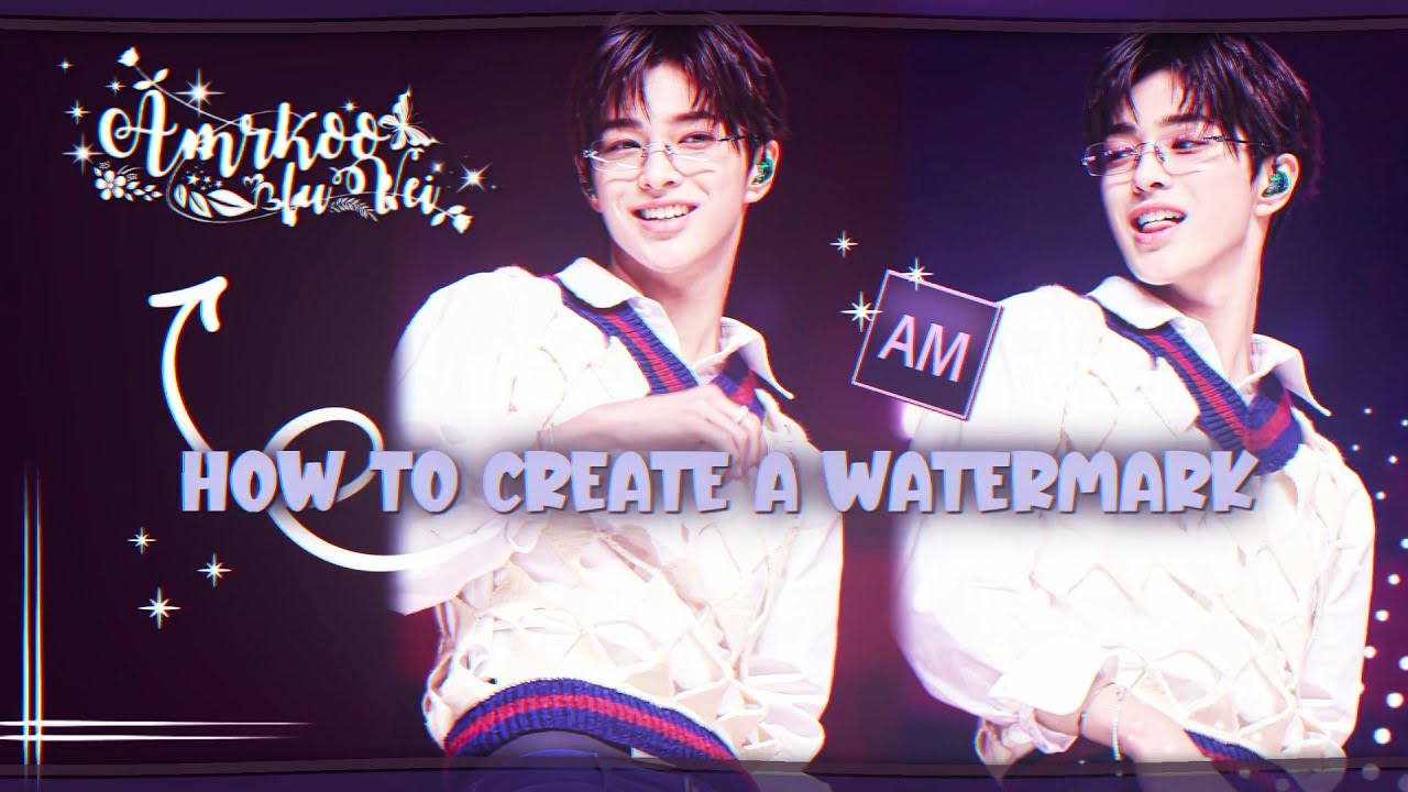 HOW TO CREATE YOUR OWN WATERMARK LIKE AE || AM TOUTRIAL