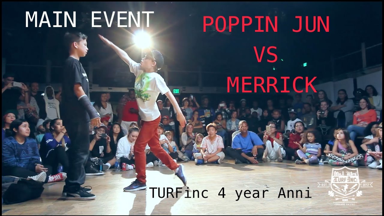 TURFinc | Poppin Jun ( DemBagueBoyz )  vs Merrick | 4YEAR Anniversary Dance Battle