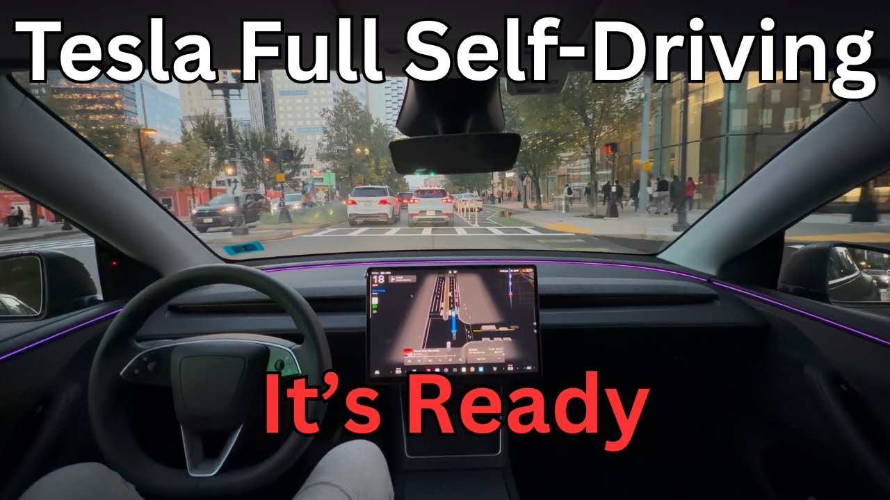 Первая поездка на Tesla FSD 14.1.3 в Бостоне. Это невероятно!