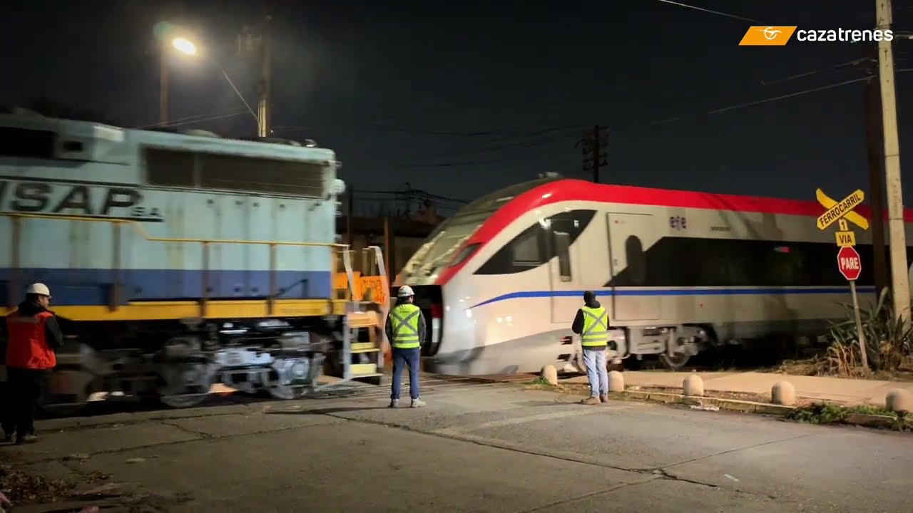 Traslado nuevos trenes SFB-500 San Antonio - Santiago