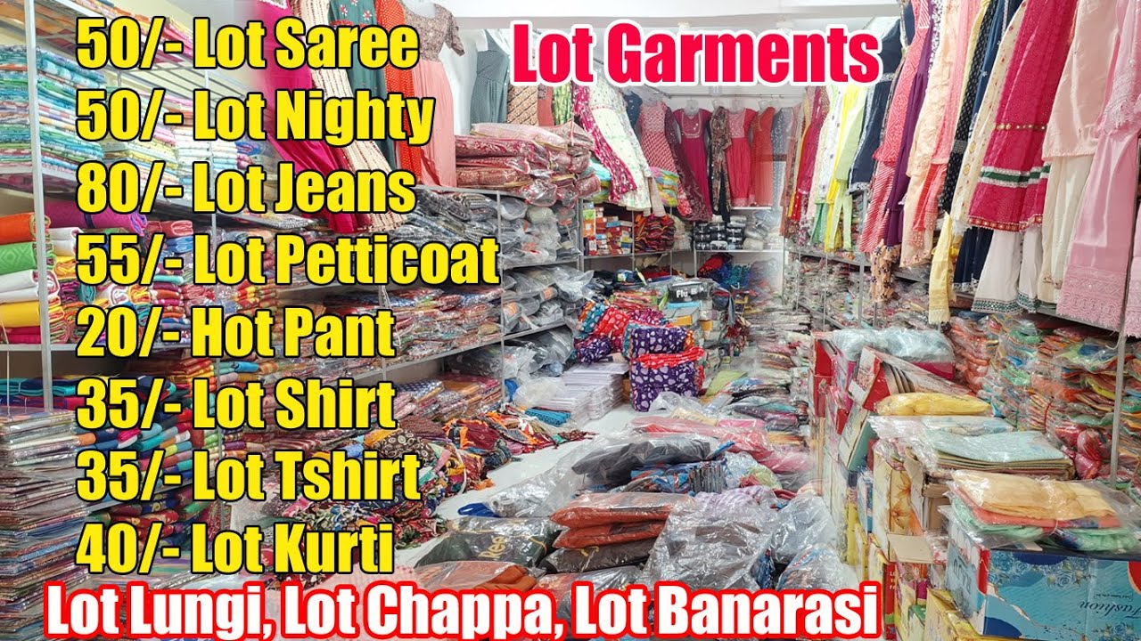 20/- Lot Shirt Tshirt, Lot Kurti, Lot Jeans, Lot Saree, Lot Chappa Saree, Lot Nighty Lungi Petticoat