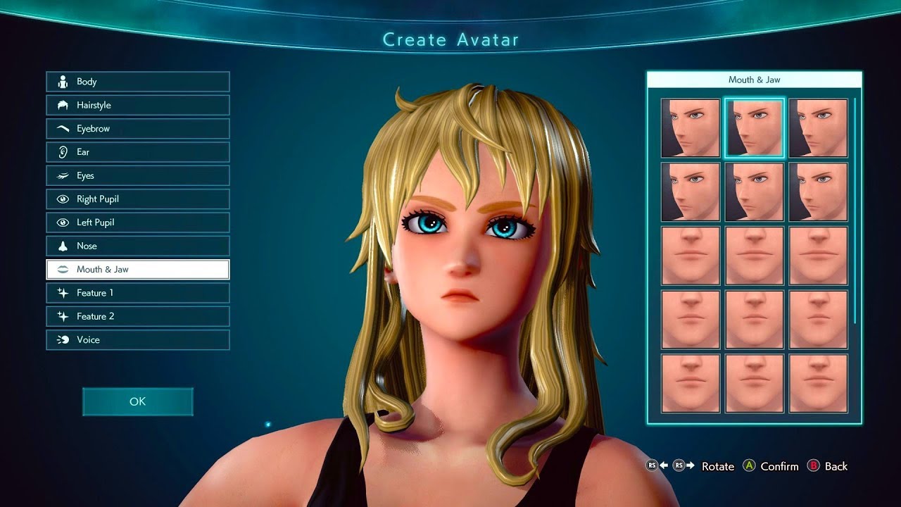 JUMP FORCE - Female Character Customization