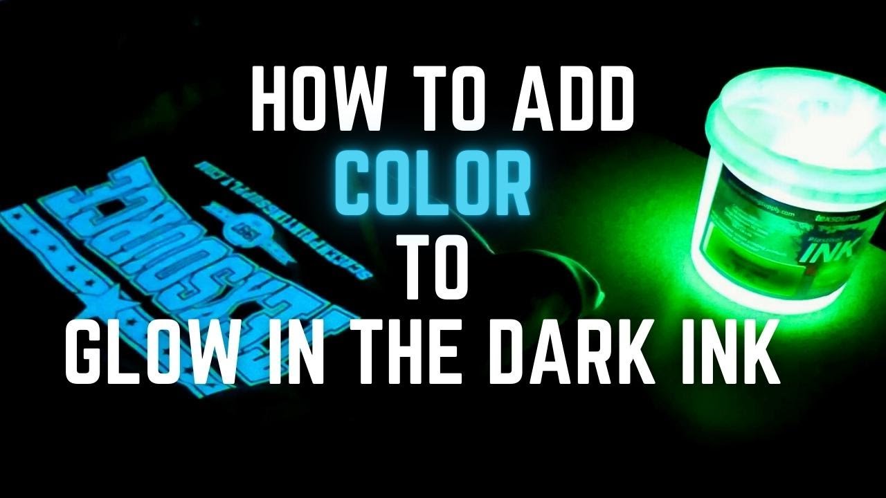 How to Add Color to Glow In The Dark Ink #screenprinting #printlife