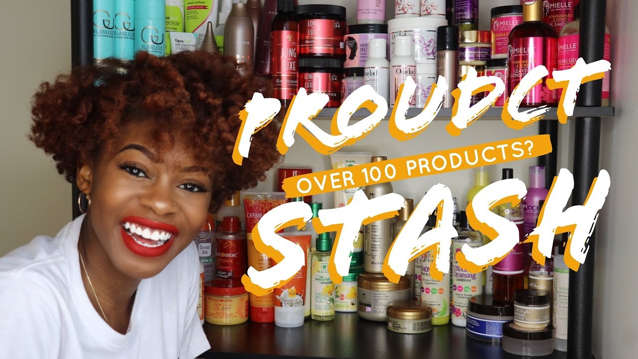 MY NATURAL HAIR PRODUCT STASH !!! (OVER 100 PRODUCTS!)