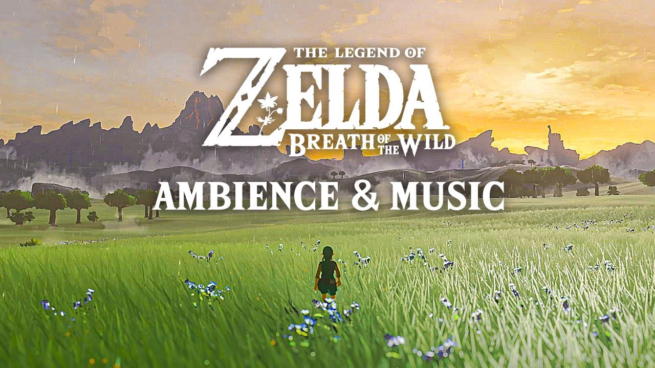 🌾 A Rainy Day in Central Hyrule 🌾 Zelda Ambience & Optional Music