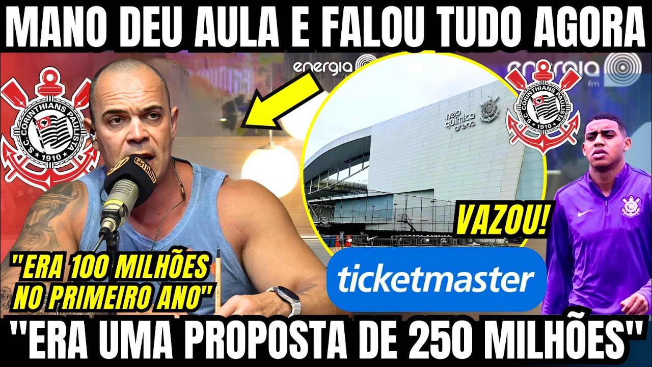 MANO COMENTA PROPOSTA DE 250 MILHÕES VAZADAS E SE IRRITA COM POSTURA DO CORINTHIANS E FALOU TUDO 