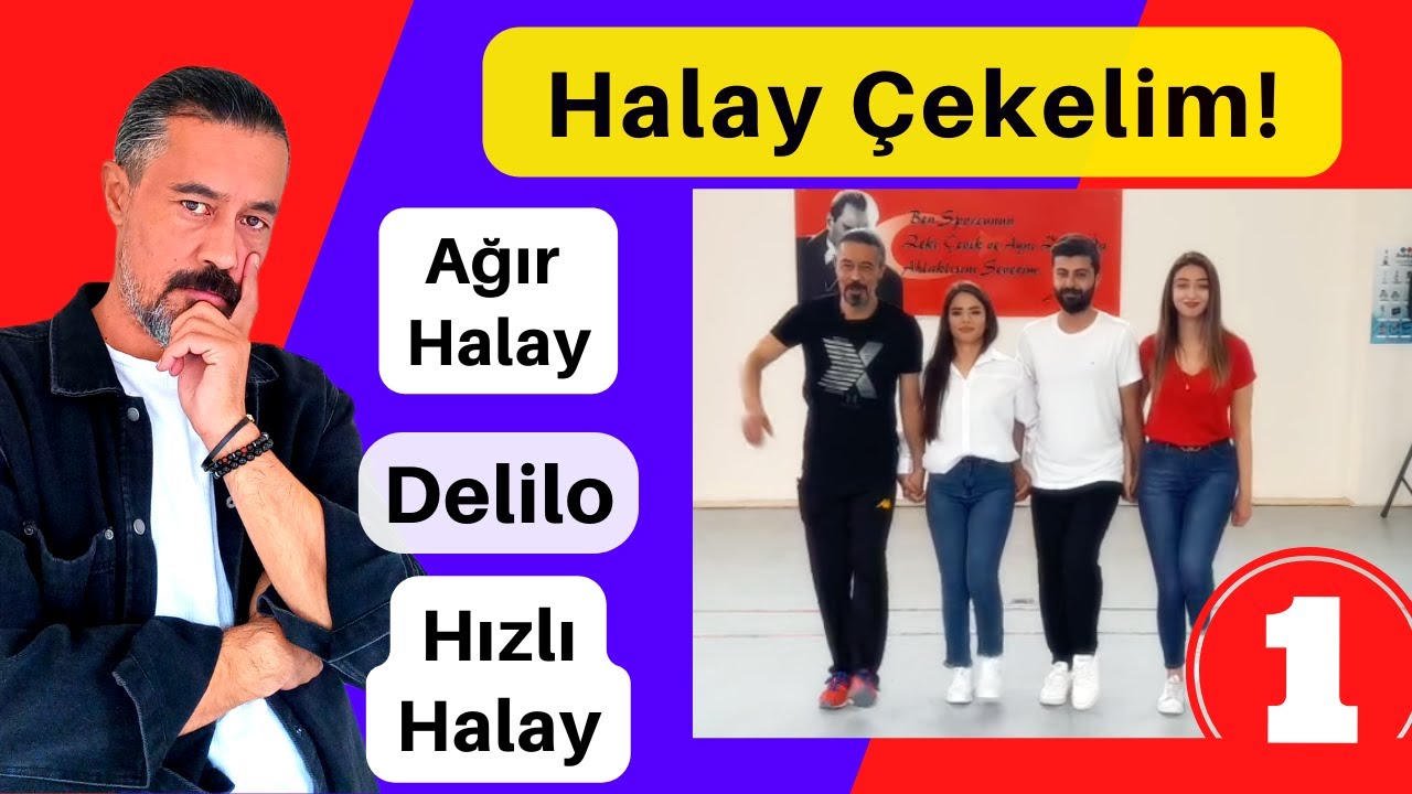 Ağır Halay, Delilo ,Hızlı Halay  Nasıl Çekilir! İşte Müzikli Çalışma. Birlikte Halay Çekelim.