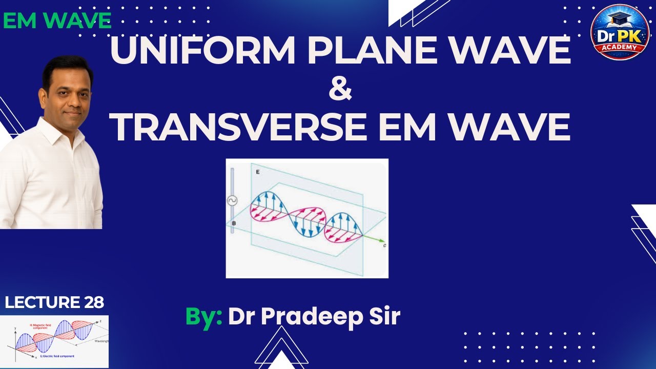 Uniform Plane Wave | Transverse Electromagnetic Wave | EMFT | Gate, ESE, University Exam| L28