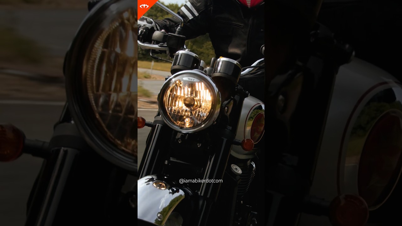 Riding Exhaust sound - BSA Gold Star 650 😍 #goldstar650 #bsagoldstar