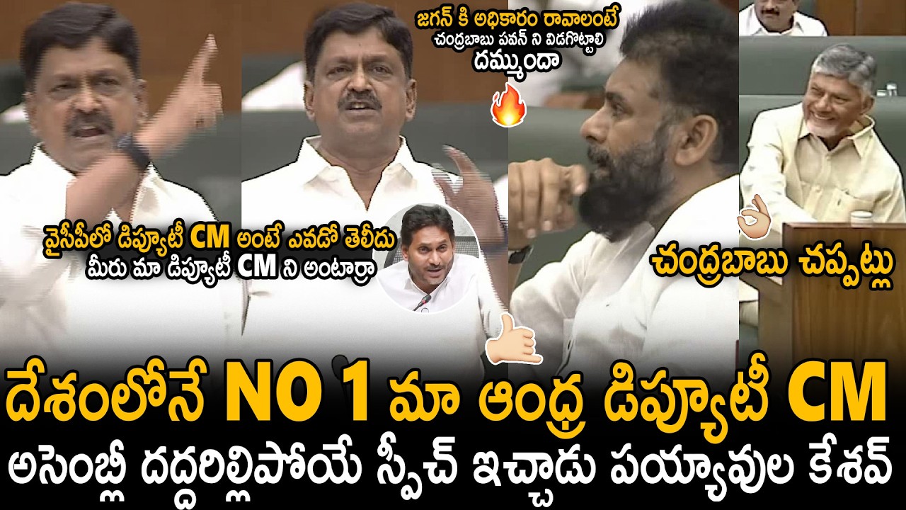 Minister Payyavula Kesav Powerful Speech In Assembly | CM Chandra Babu And Deputy CM Pawan Kalyan