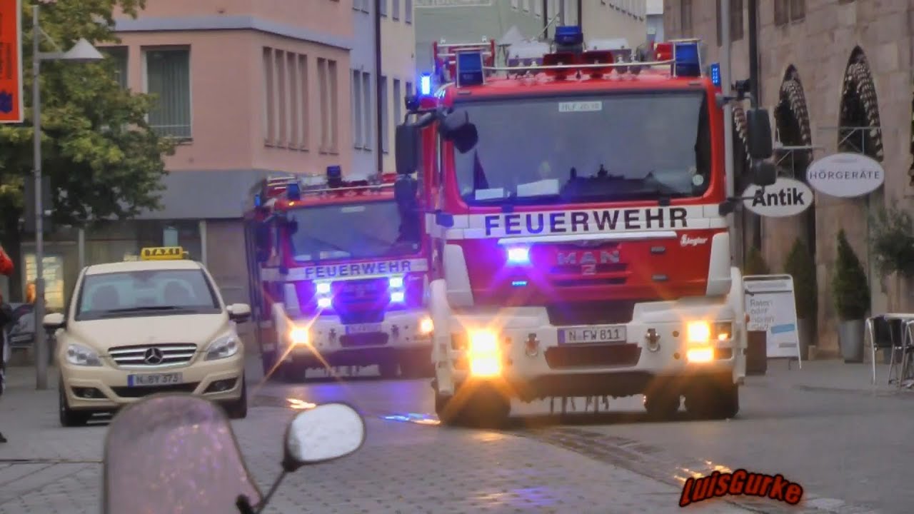Feuerwehreinsatz in Nürnberger Innenstadt