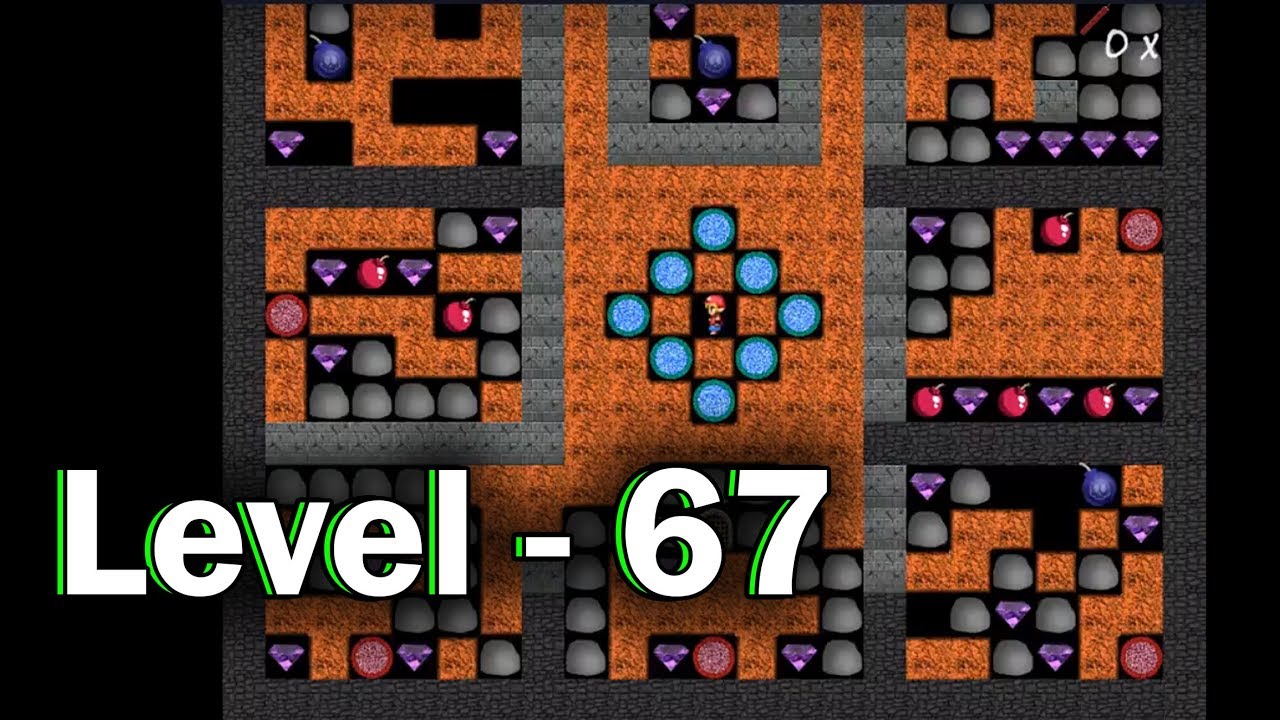 Diamond mine level 67 collected all 30 diamonds