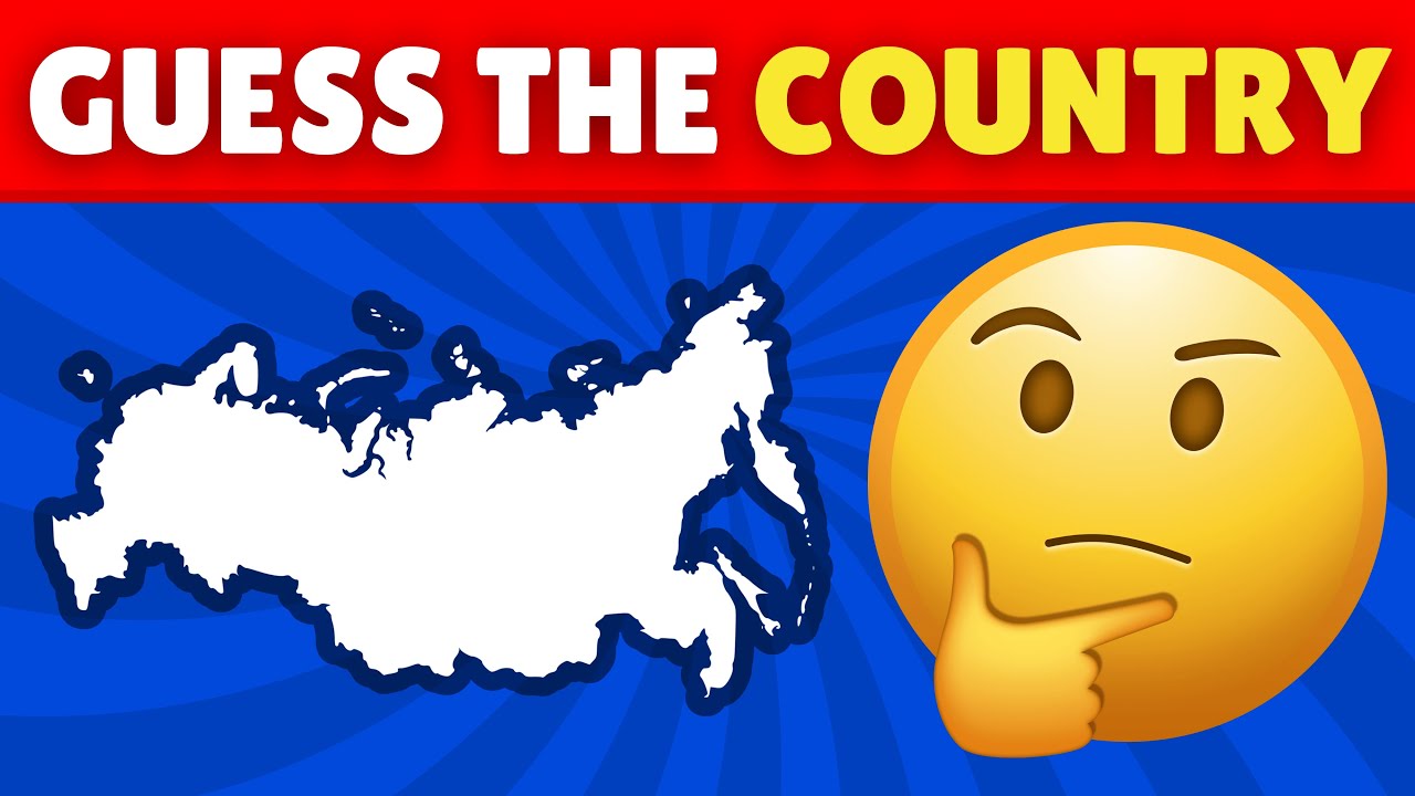 GUESS THE COUNTRY BY ITS SHAPE 🌎 | Geography Quiz